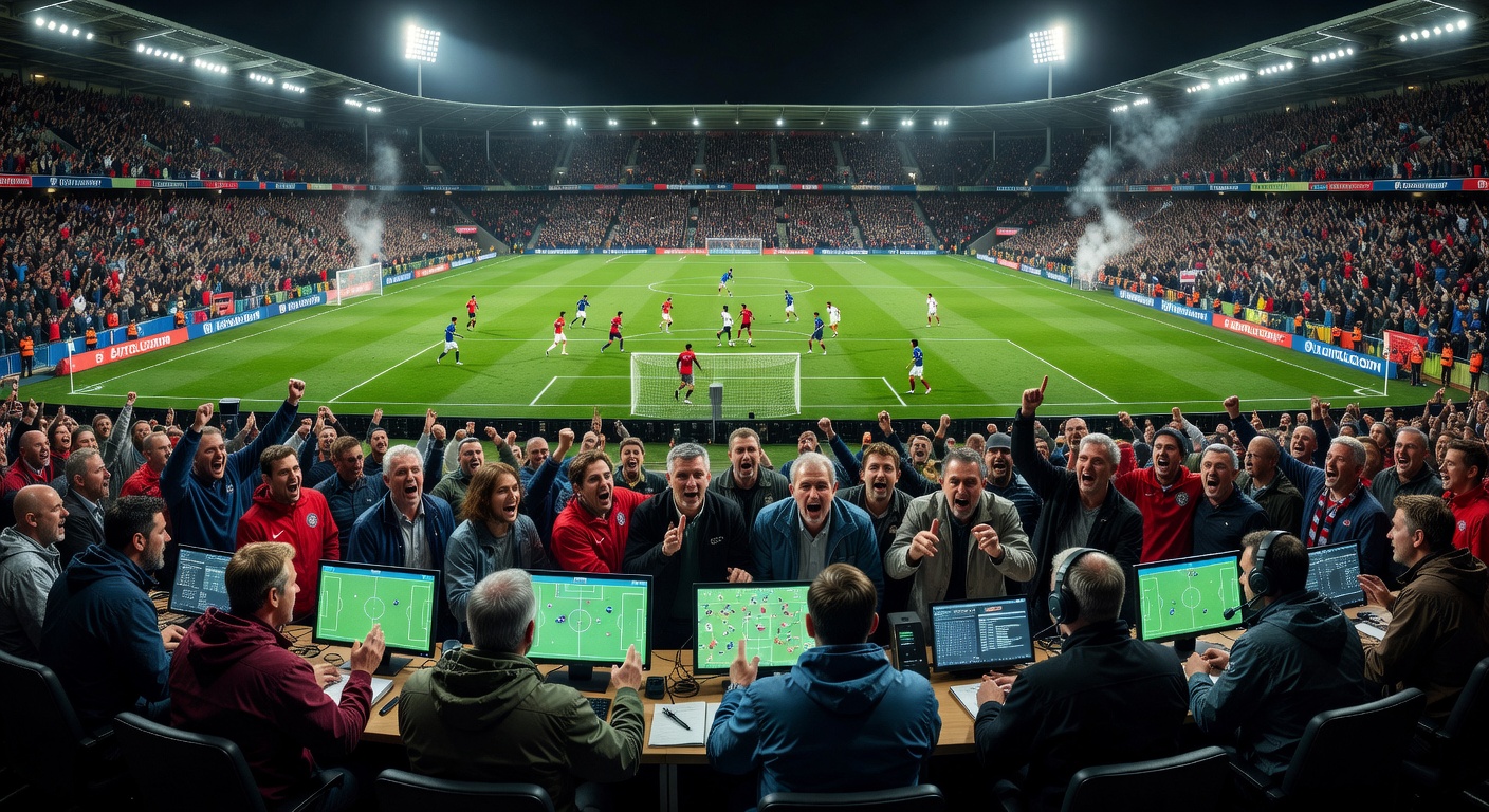 Panoramic stadium view representing the passion of World Cup analysis